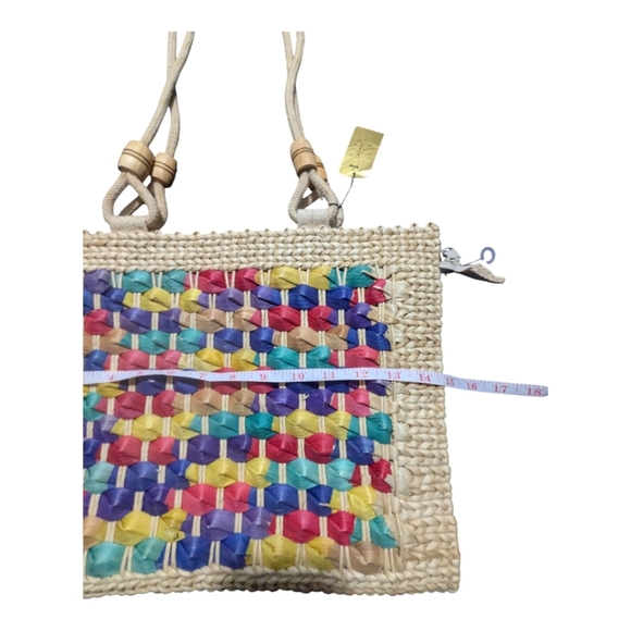 Colorful Woven Tote Bag - Picture 8 of 12